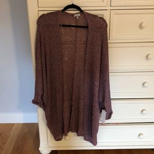 Long purple cardigan